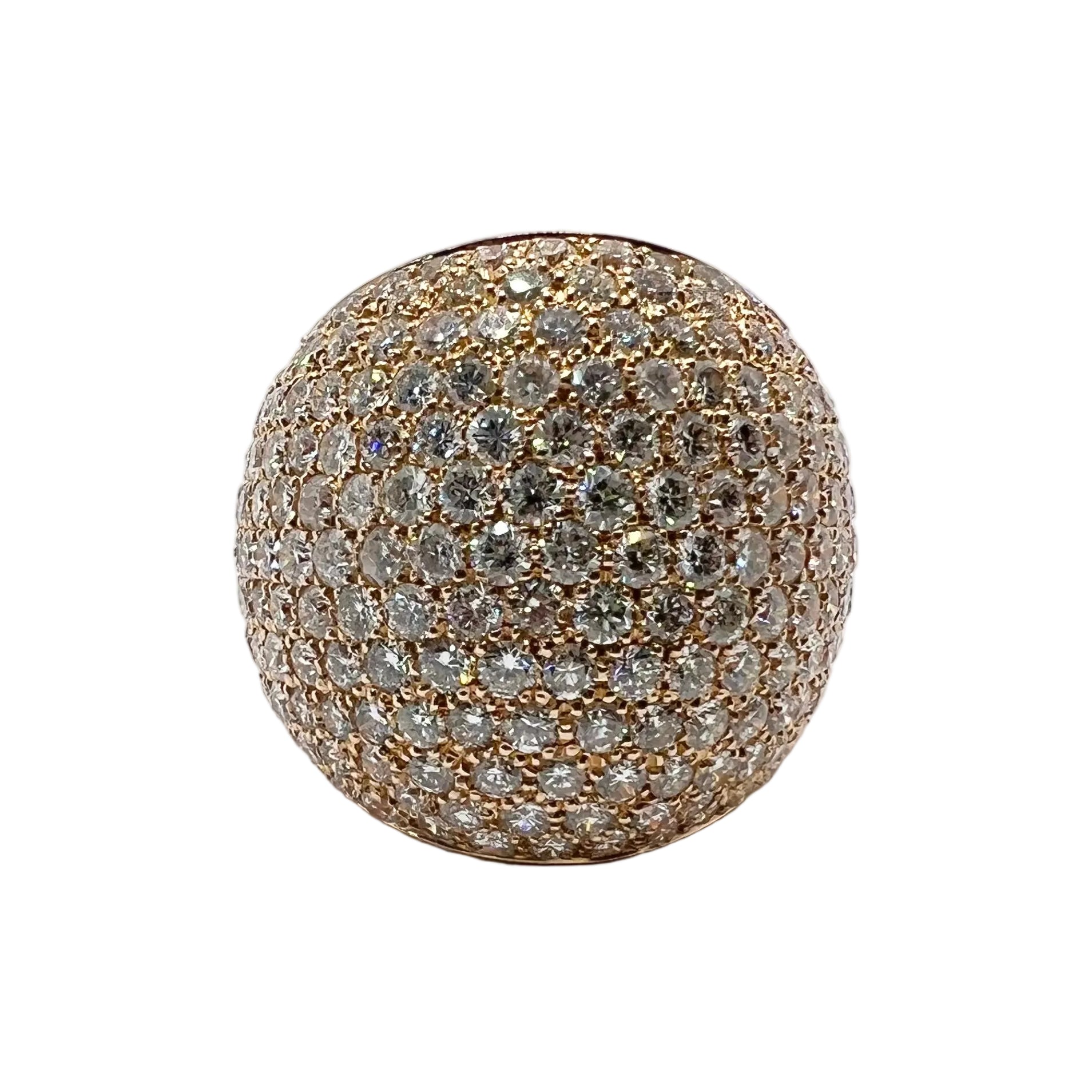 Rose Gold and Diamond Pave Ring