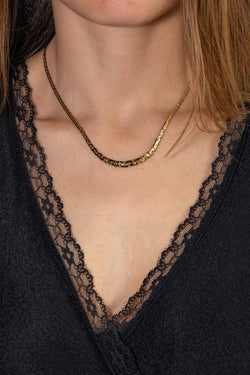 Collier Maille haricot Or jaune