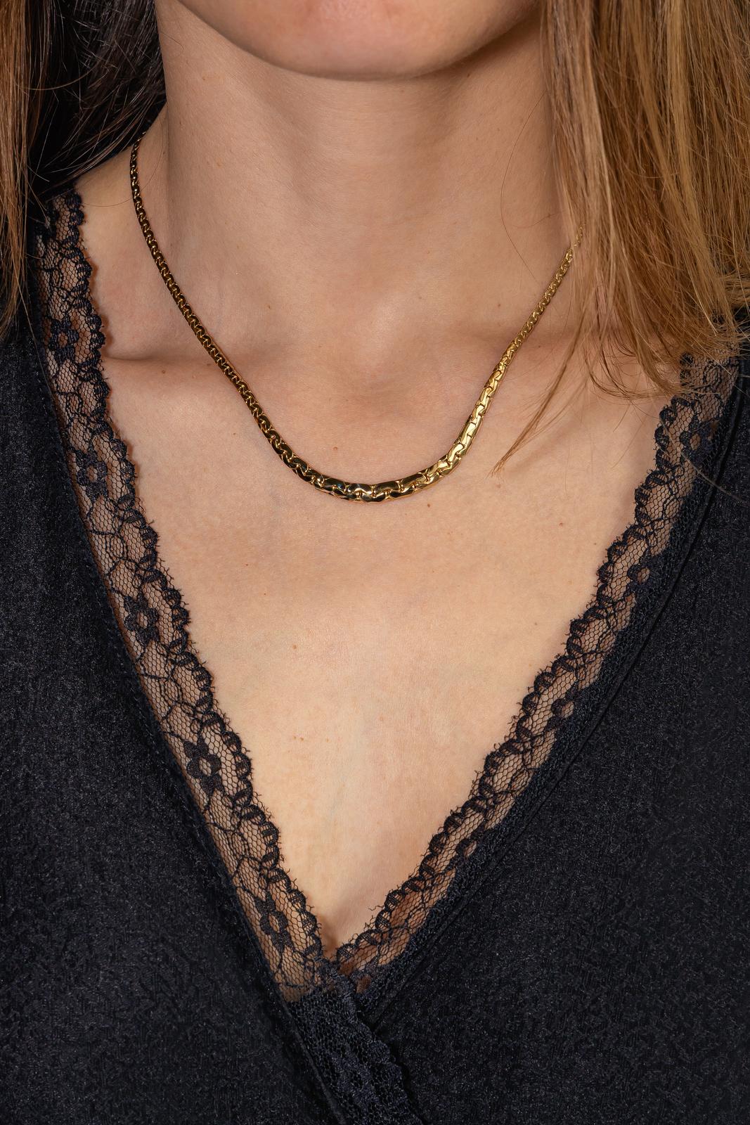Collier Maille haricot Or jaune