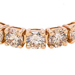 American-Style Wedding Band in Rose gold with Diamonds