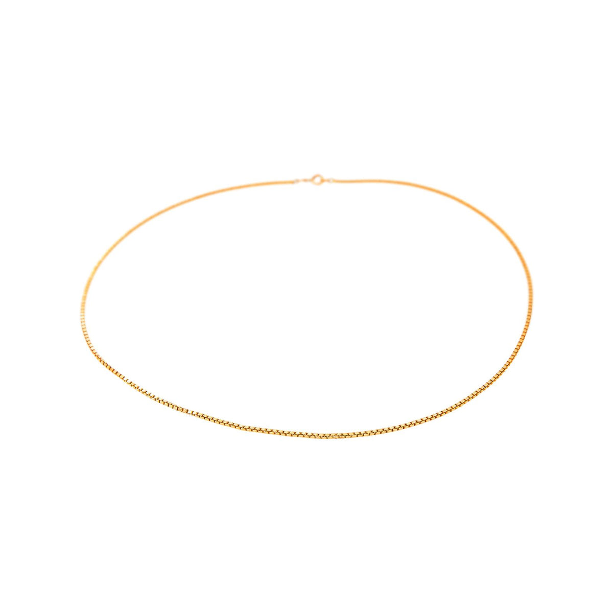 Rose gold Box chain necklace