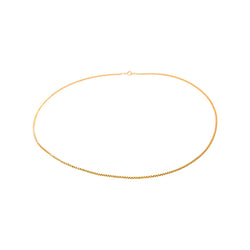 Rose gold Box chain necklace