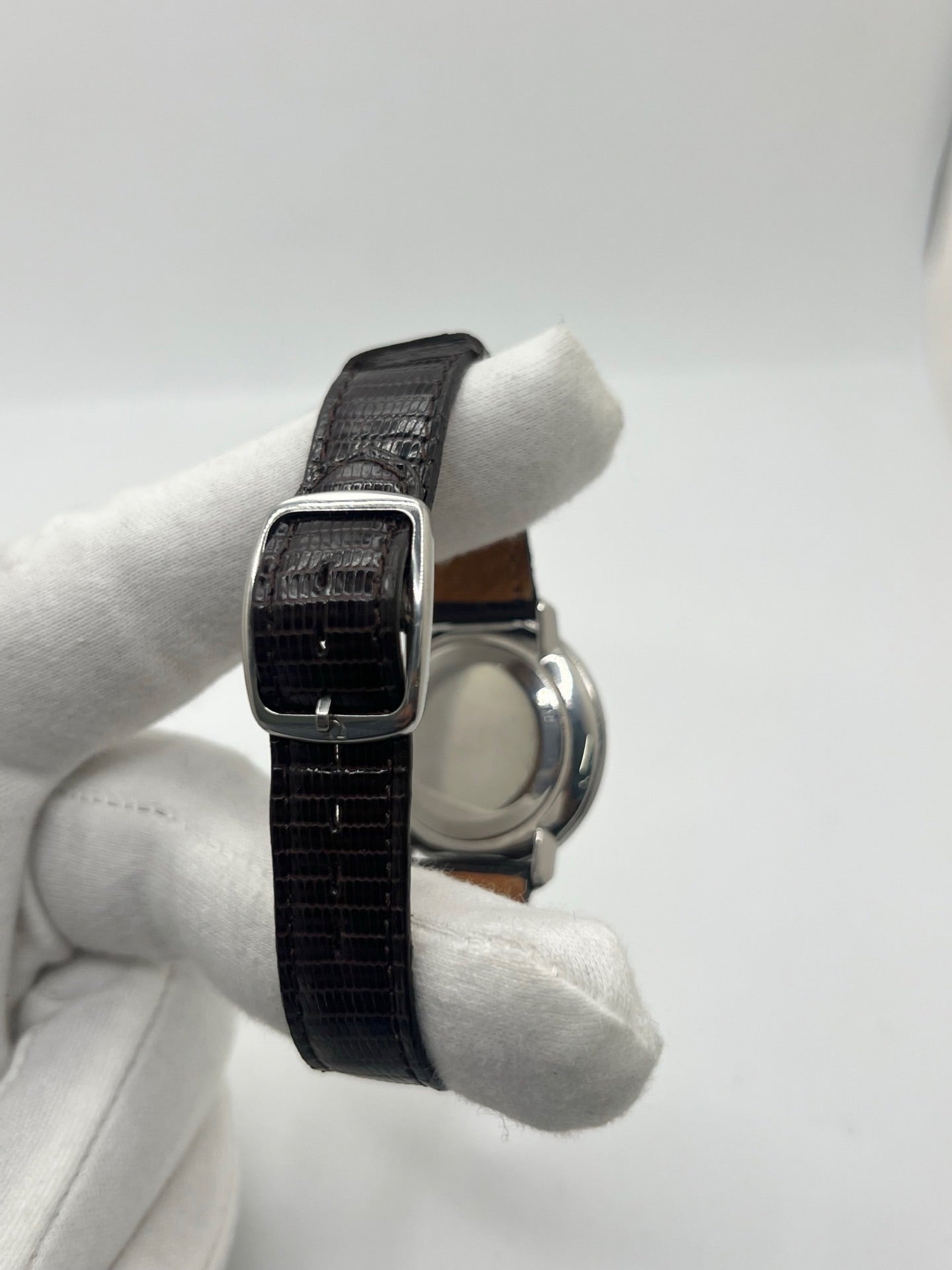 OMEGA "De Ville" Watch in Steel and Leather