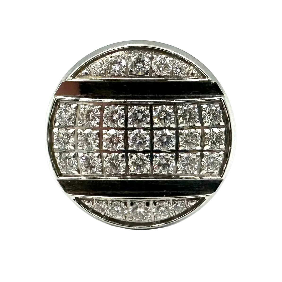 CHAUMET "Class One Croisière" Cocktail Ring in white gold and diamonds
