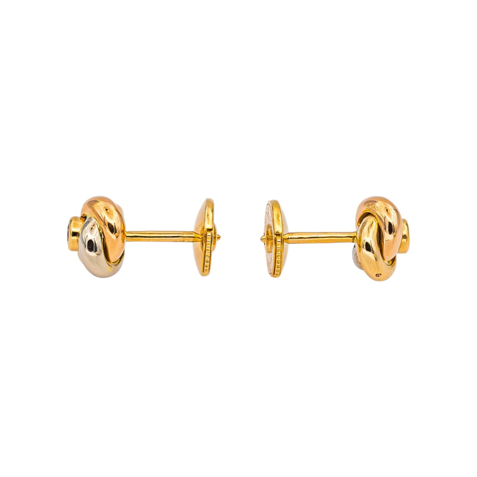 Cartier Trinity Earrings Rose gold Diamond