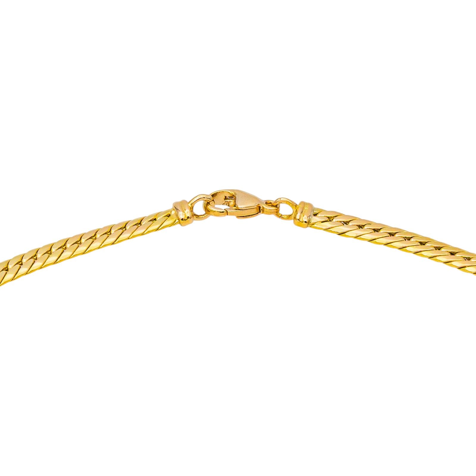 Yellow Gold English Link Necklace