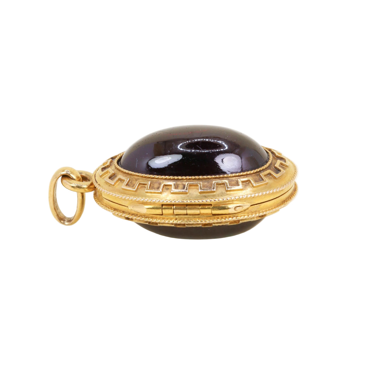 Yellow Gold and Garnet Pendant