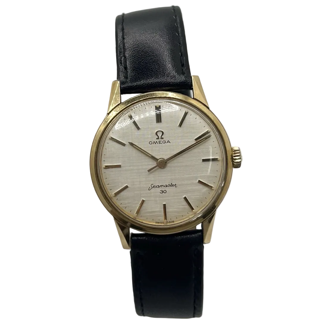 OMEGA "Seamaster 300" Watch in steel and leather