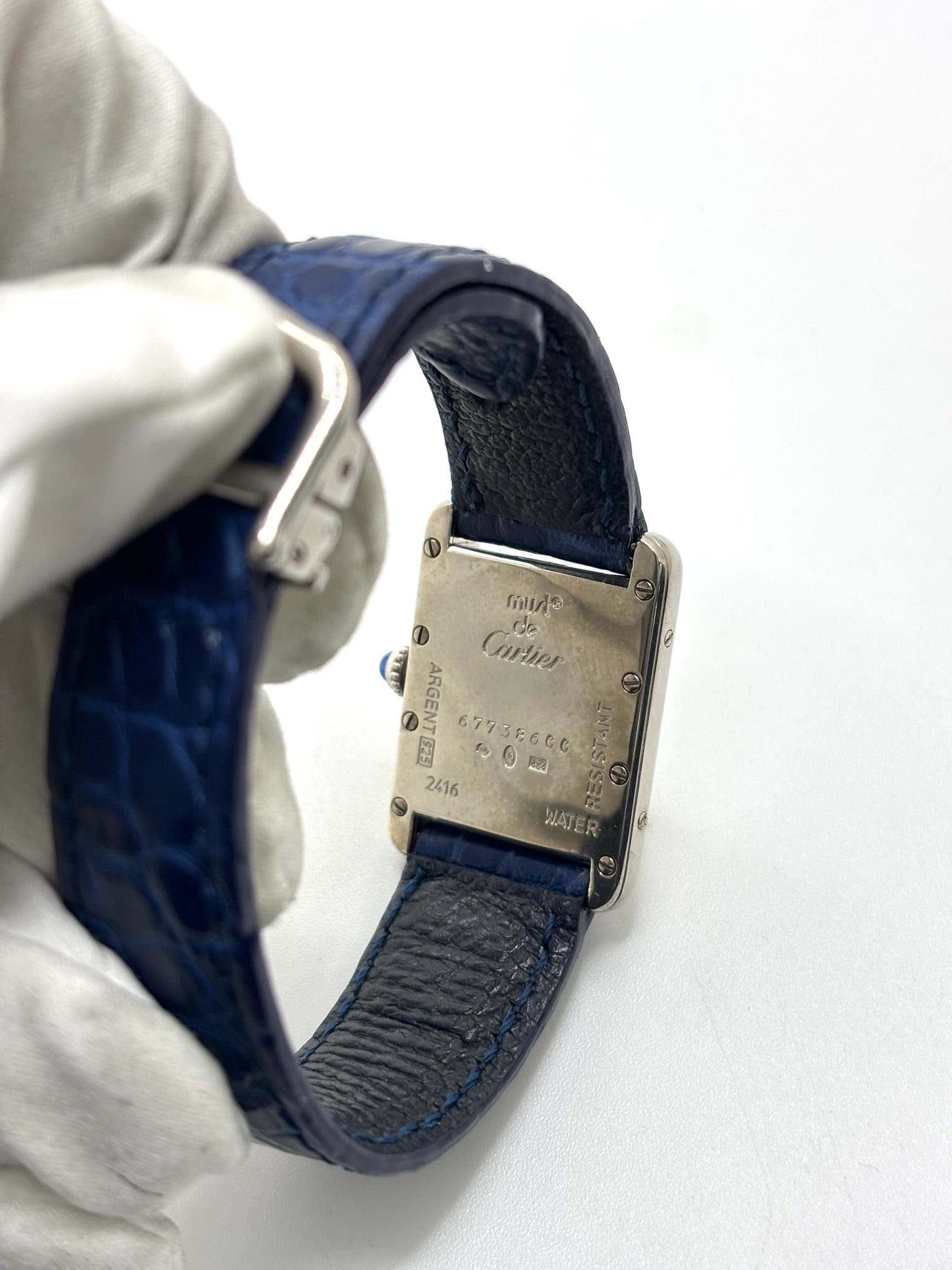 CARTIER Tank Must Watch in Silver