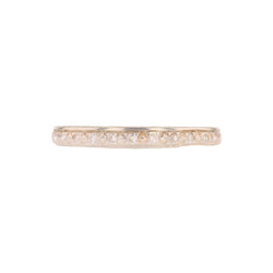 White Gold and Diamond Wedding Band
