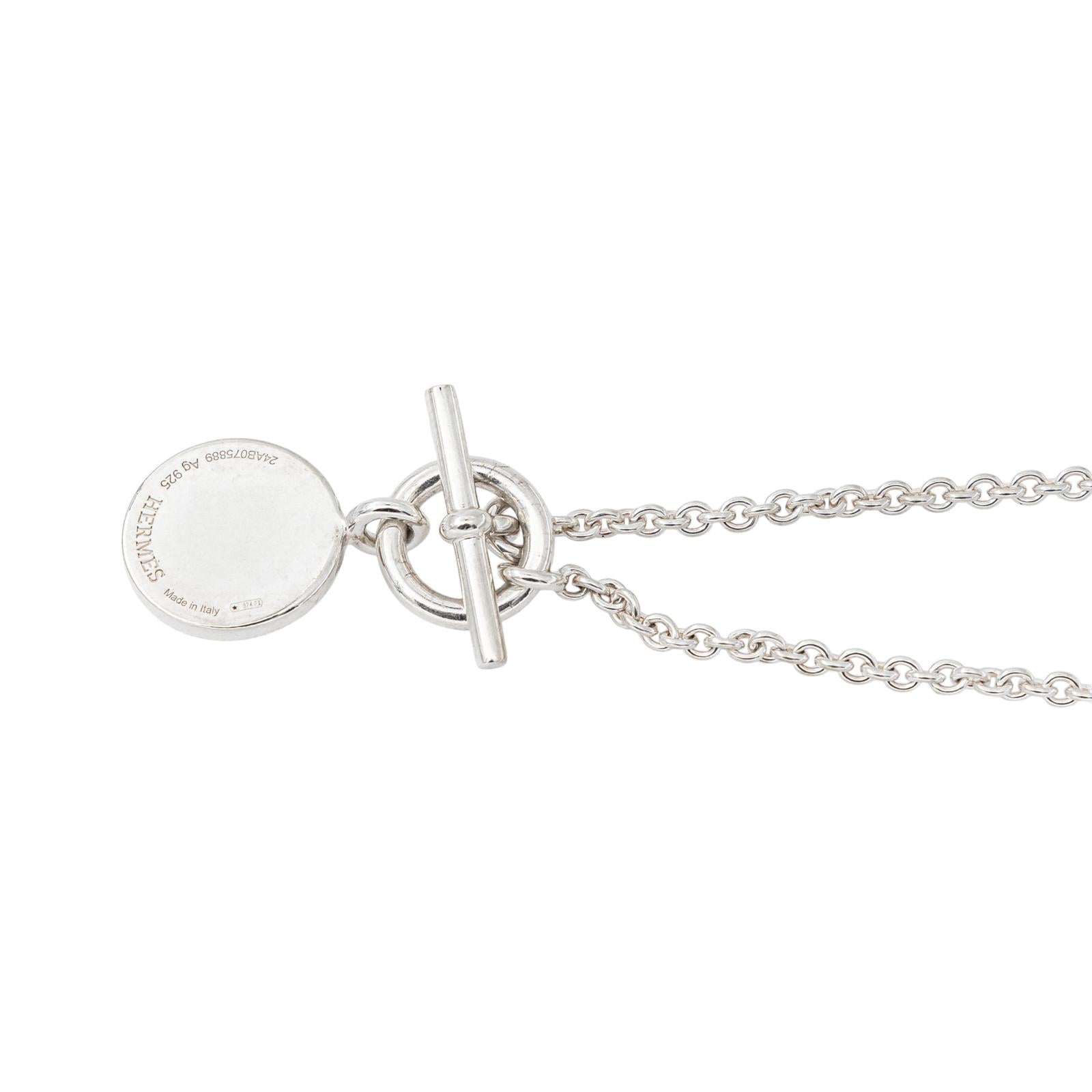 Hermès Collier Maille forçat Ex-Libris Argent