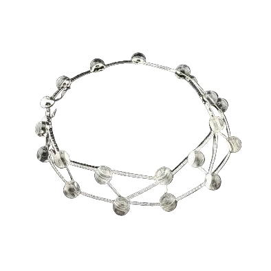 CARTIER "Les Molécules" Choker Necklace in white gold and rock crystal