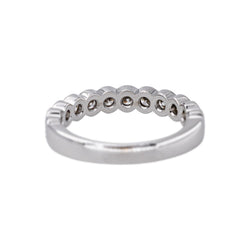 White gold Diamond Half-Wedding Band