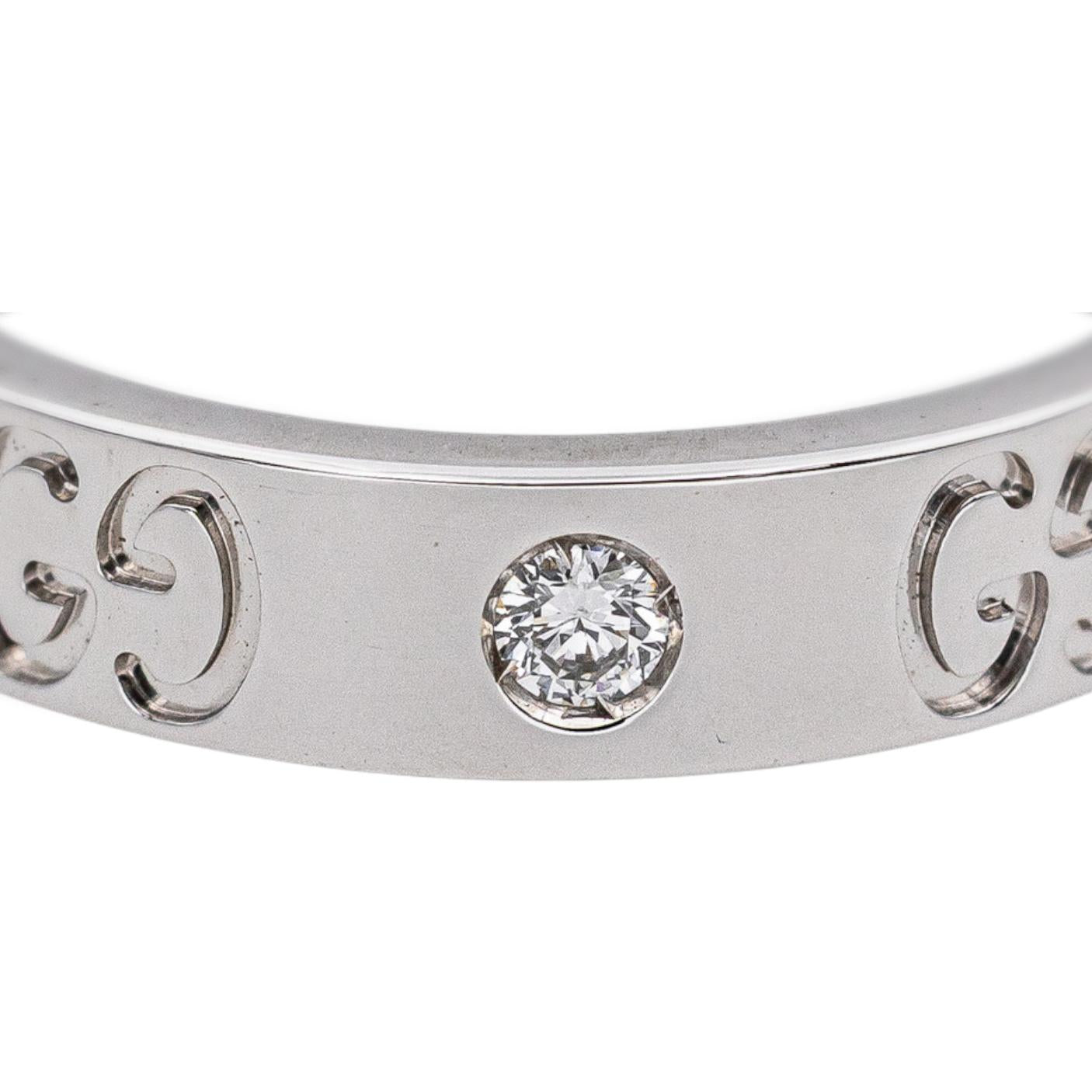 Gucci Icon Ring in White gold