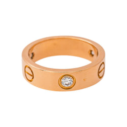 Cartier Love Ring in Rose gold with Diamonds