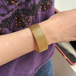 Yellow Gold Cuff Bracelet
