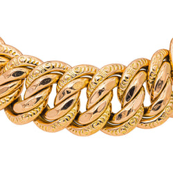 Yellow Gold American Link Bracelet