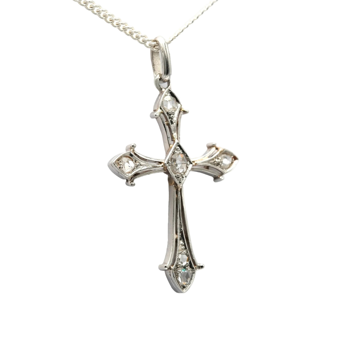 White Gold and Diamond Pendant