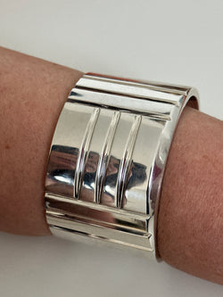 Bracelet Manchette HERMÈS Keyllock Cuff Bracelet en argent