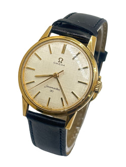 OMEGA "Seamaster 300" Watch in steel and leather