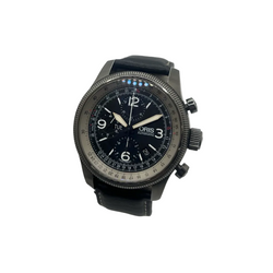ORIS "Big Crown X1 Calculator" Watch in Steel and Leather