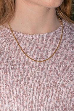 Collier Maille gourmette Or jaune