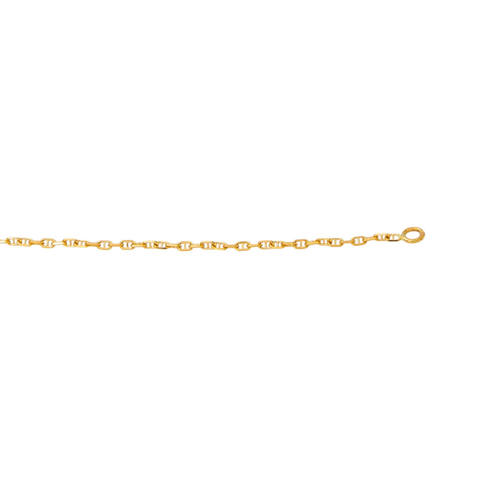Yellow Gold Nautical Link Necklace