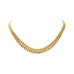 Yellow Gold American Link Necklace