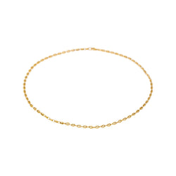 Yellow Gold Coffee Bean Necklace