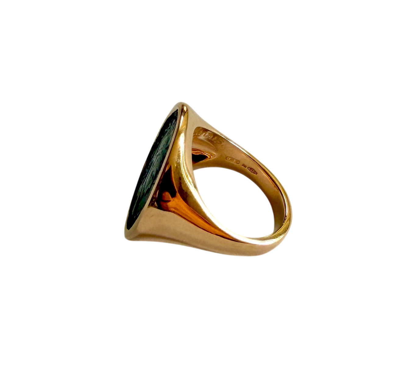 BULGARI "Monete" Signet ring in Rose gold and Bronze
