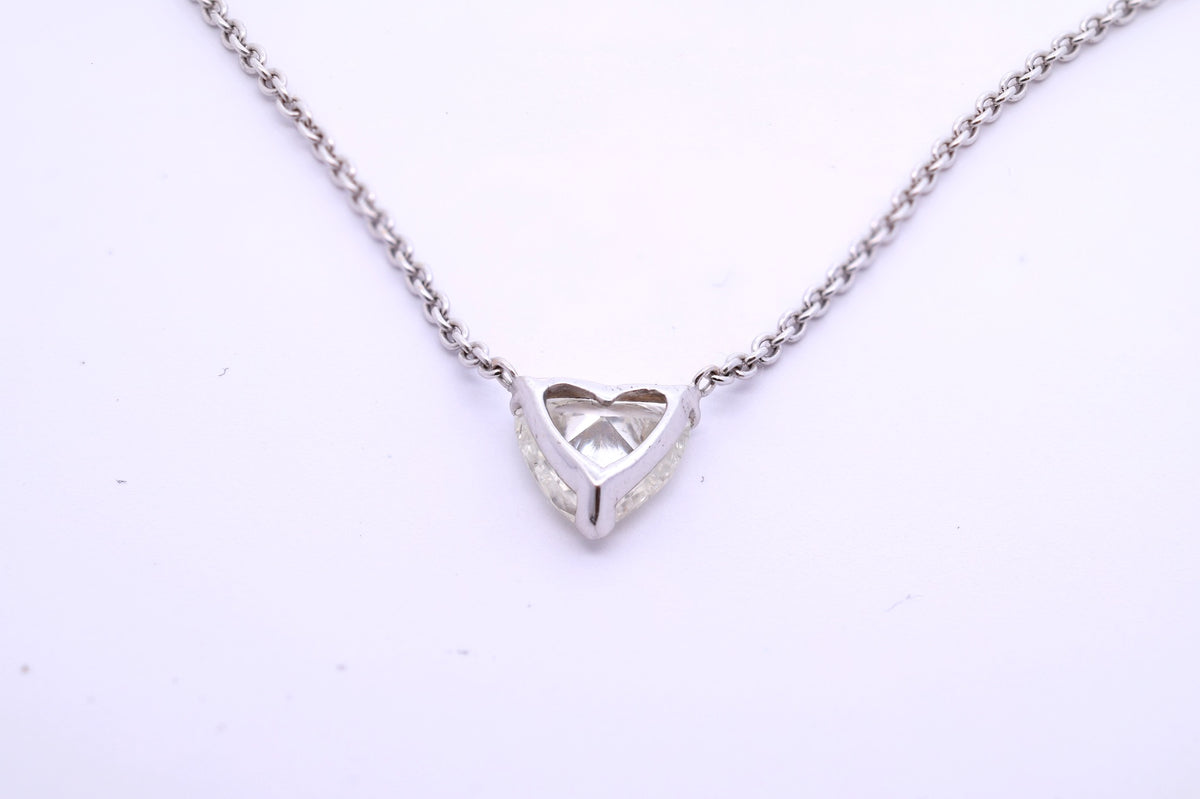 Collier Pendentif en or blanc et diamant