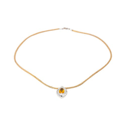 Piaget Necklace with Pendant  White gold Citrine