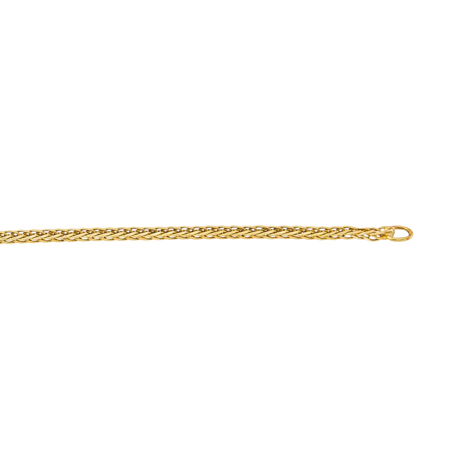 Yellow Gold Braided Link Necklace