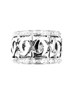 CARTIER "Entrelacés" Ring in white gold and diamonds