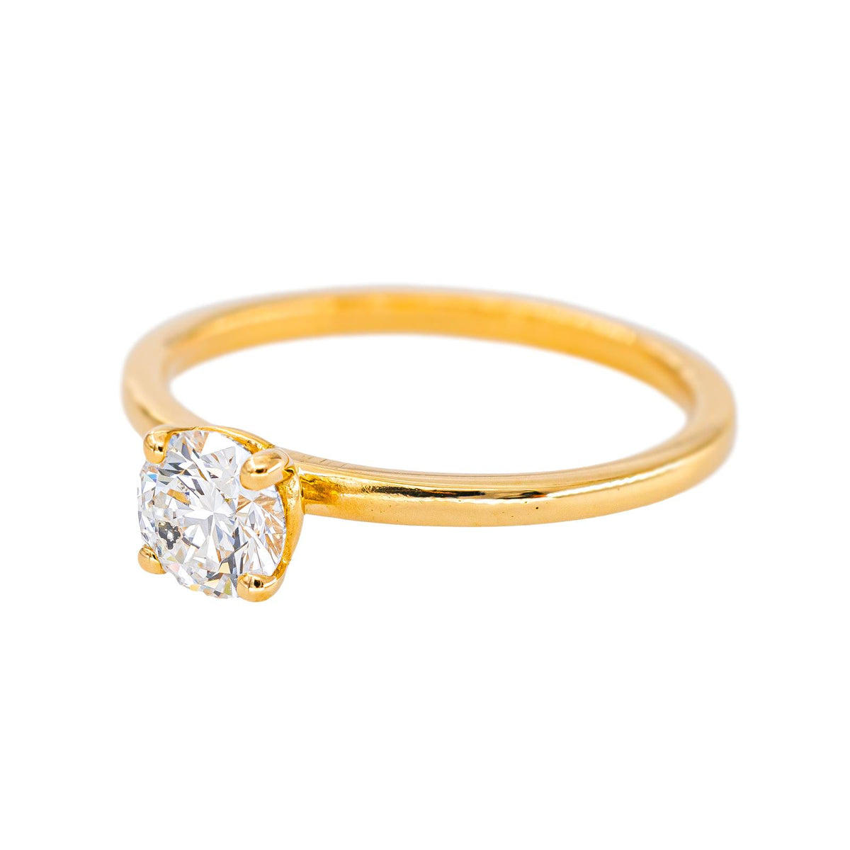 Bague Solitaire Or jaune  Diamant
