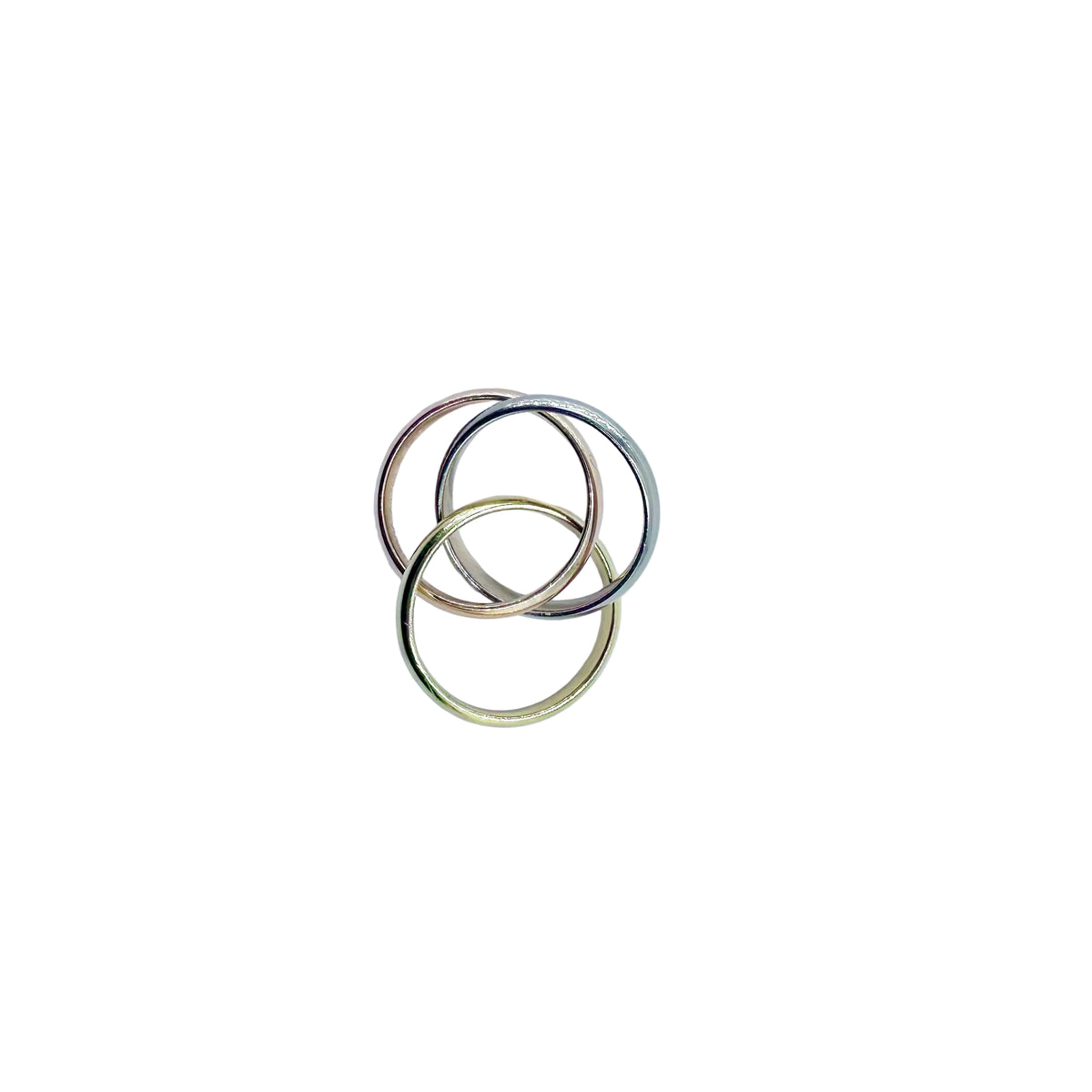 CARTIER "Trinity" Ring in white gold, yellow gold, and rose gold