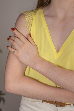 Ring Yellow gold Sapphire