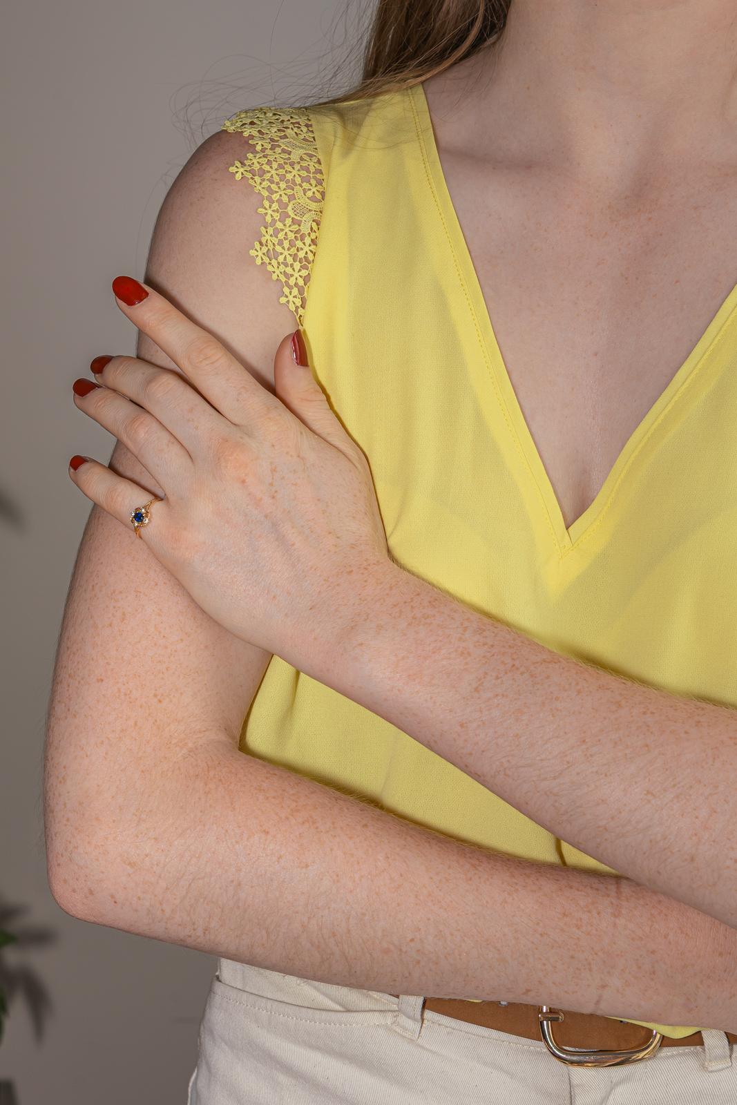 Ring Yellow gold Sapphire