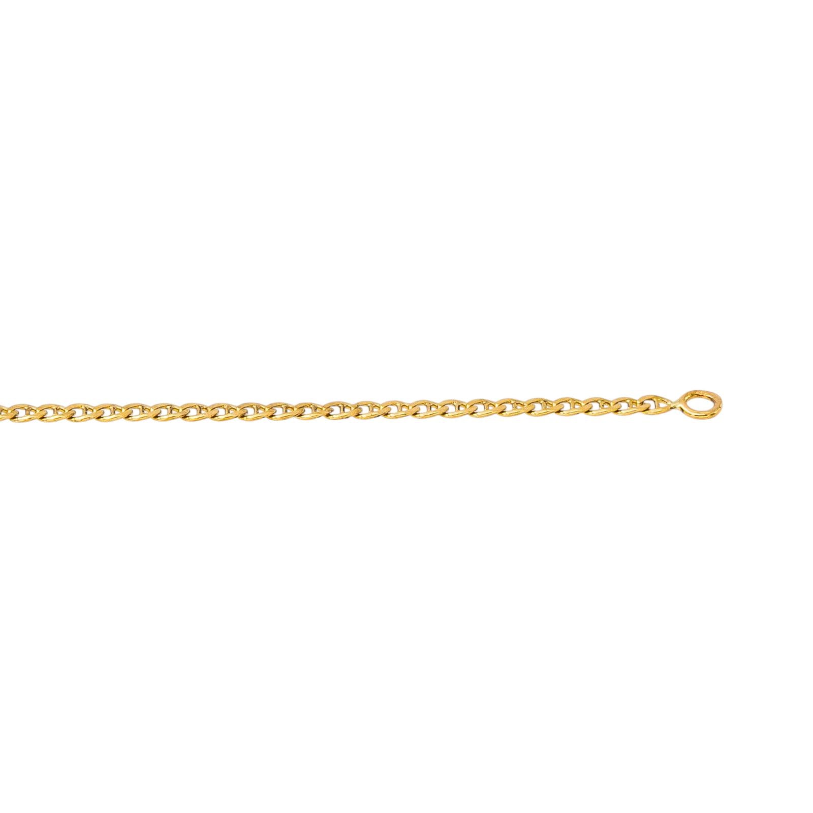 Yellow Gold Nautical Link Necklace