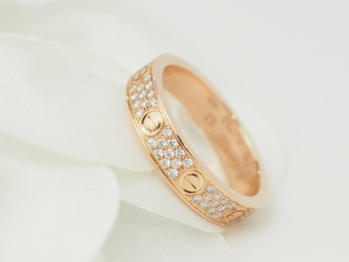 Bague Alliance CARTIER Love PM en or rose et diamants