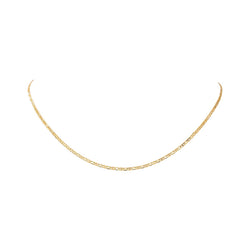 Marine Yellow Gold Link Necklace