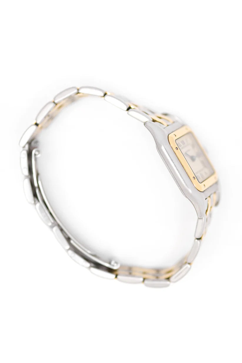 CARTIER "Panthère" Watch in yellow gold and steel