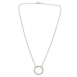 Necklace Pendant TIFFANY & CO. "Open Circle" in Platinum and Diamonds
