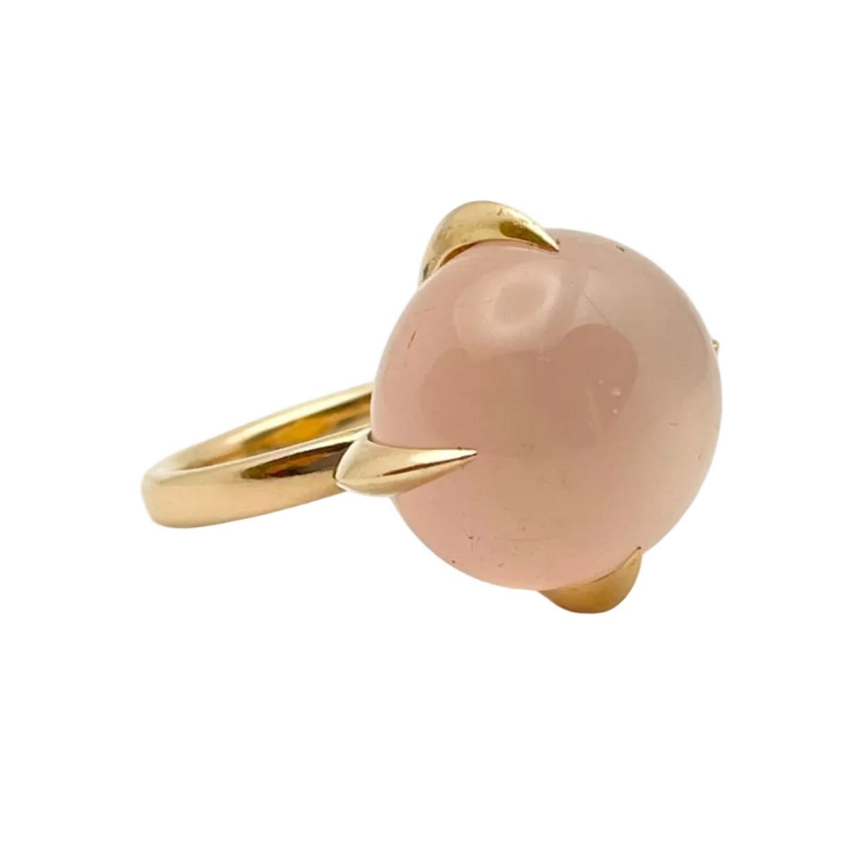 POMELLATO "Veleno" Solitaire Ring in yellow gold with moonstone