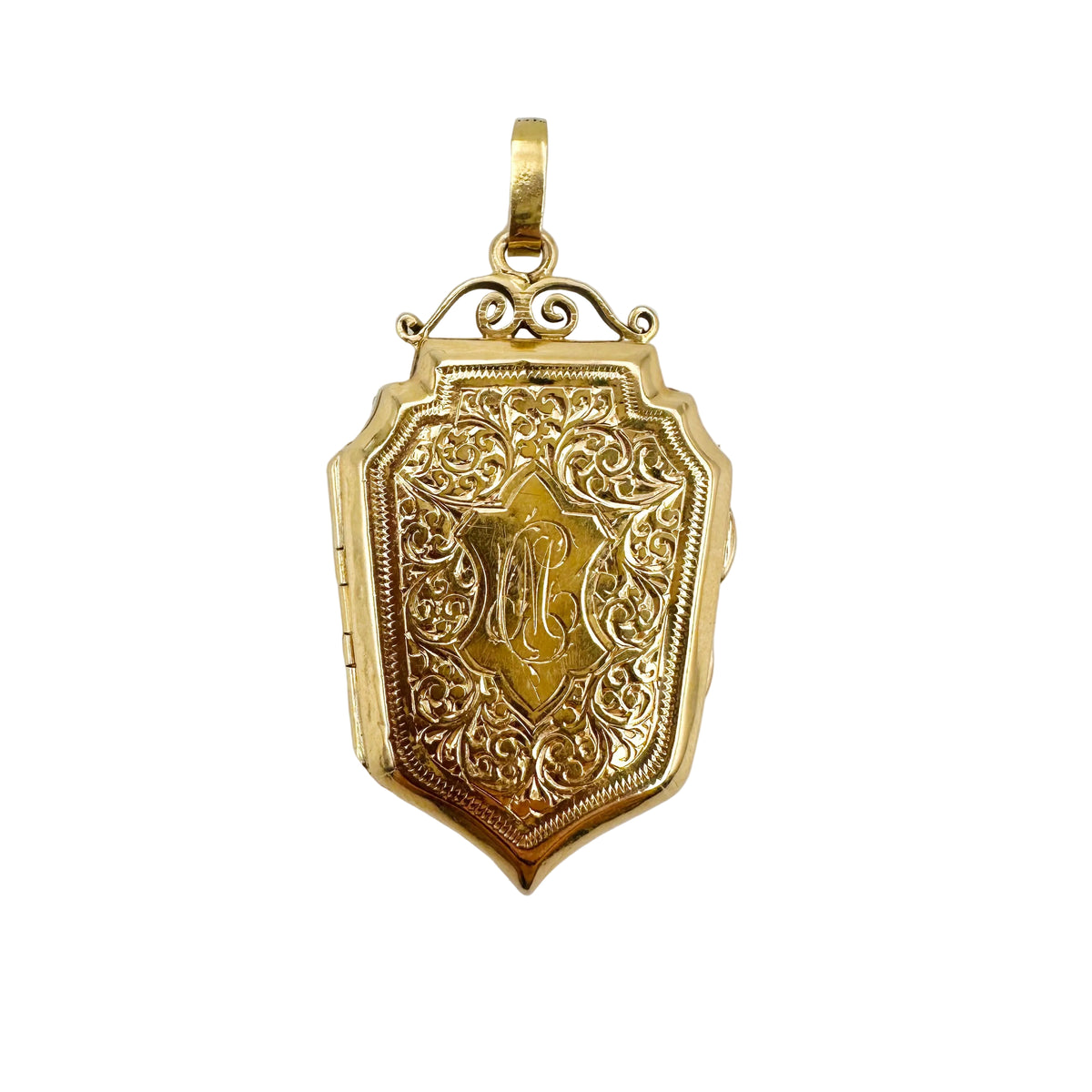 Pendentif Médaillon Ancien en or jaune
