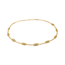 Yellow Gold Filigree Necklace