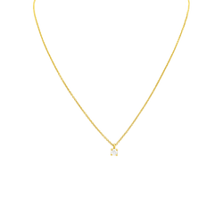 TIFFANY & CO "Tiffany Solitaire" Pendant Necklace in Rose Gold with Diamonds