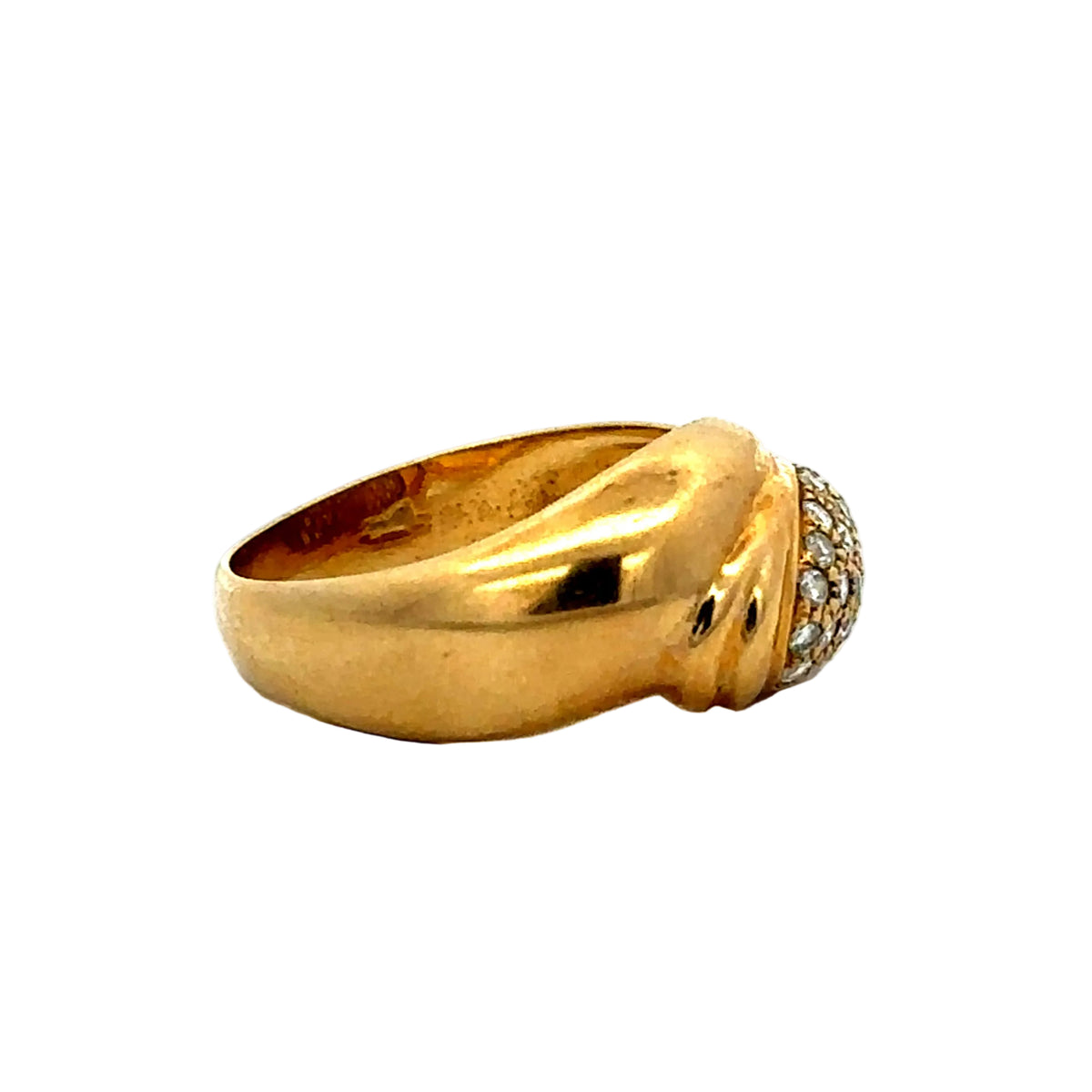 Yellow Gold and Diamond Cocktail Ring