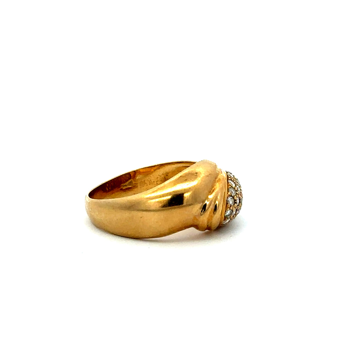 Bague Cocktail en or jaune et diamants