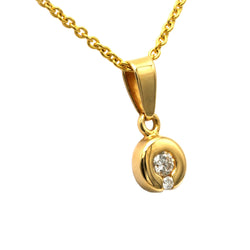 Yellow Gold and Diamond Pendant